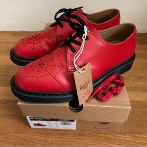 💥Dr. Martens NEW Supreme 1461 Spiderweb in Red UK 8 EU 42 US M9/W10